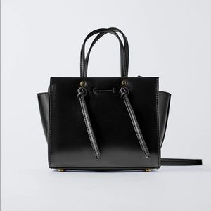 ZARA KNOTTED MINI CITY BAG